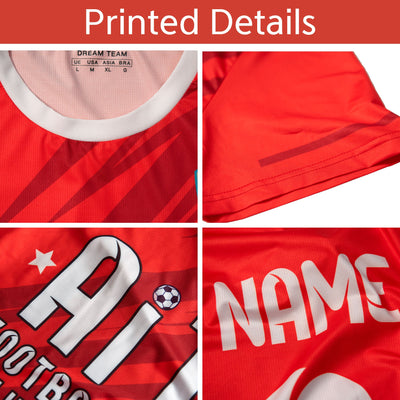 Custom Yellow Sports Training Soccer Top Jersey