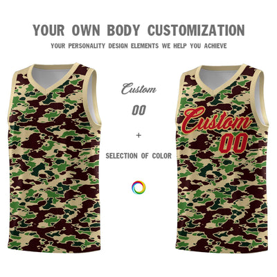 Custom Personalized Camo Sets Sports Uniform Basketball Jersey