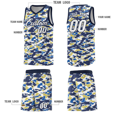 Custom Personalized Camo Sets Sports Uniform Basketball Jersey