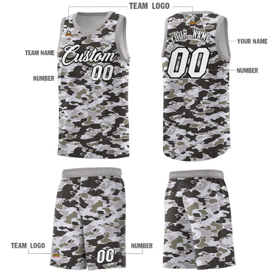 Custom Personalized Camo Sets Sports Uniform Basketball Jersey