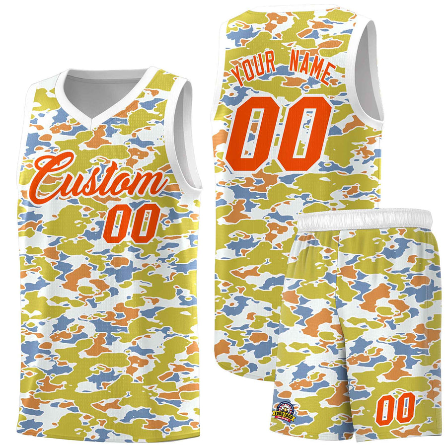 Custom Personalized Camo Sets Sports Uniform Basketball Jersey