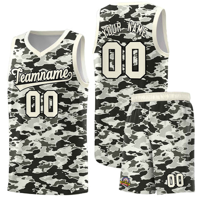 Custom Personalized Camo Sets Sports Uniform Basketball Jersey