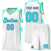 Custom White Arrow Graffiti Pattern Sports Uniform Basketball Jersey