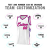 Custom White Arrow Graffiti Pattern Sports Uniform Basketball Jersey