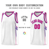 Custom White Arrow Graffiti Pattern Sports Uniform Basketball Jersey