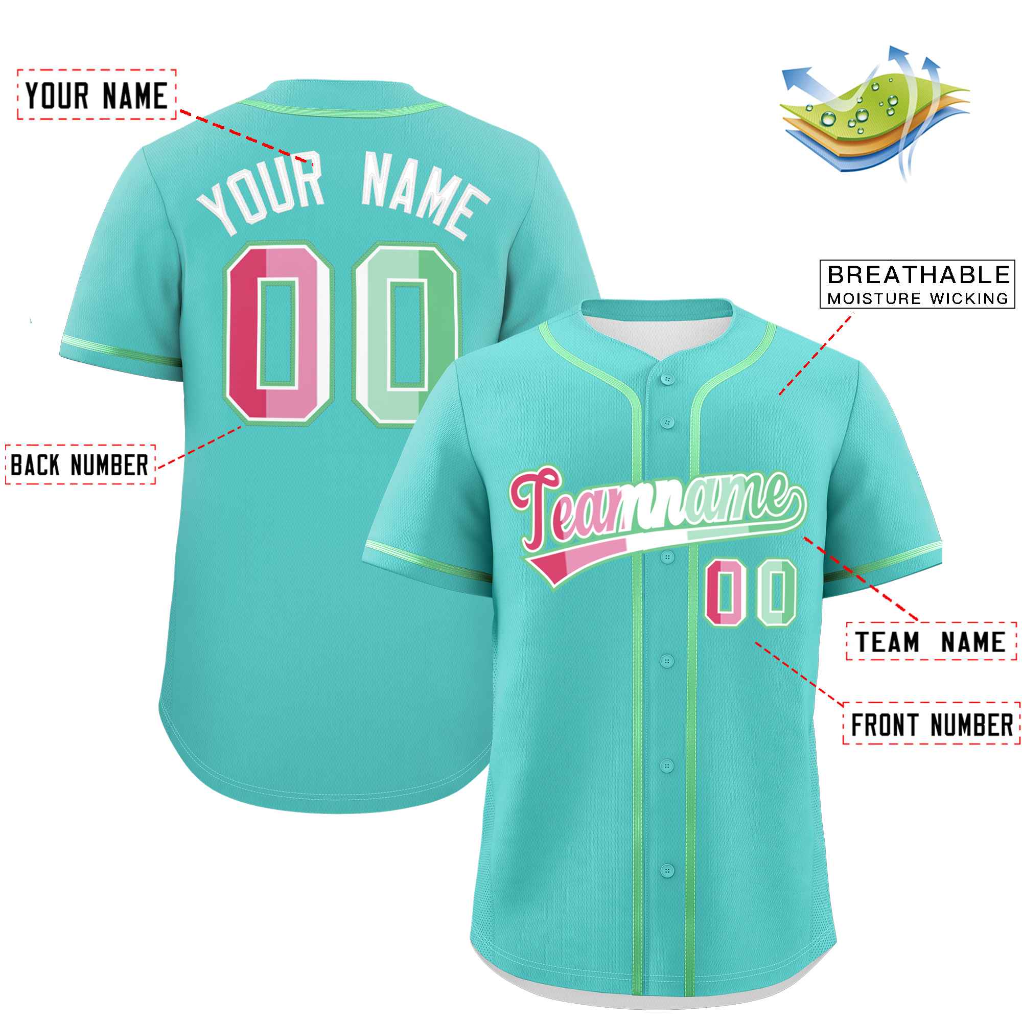 3D Custom baseb-all jersey