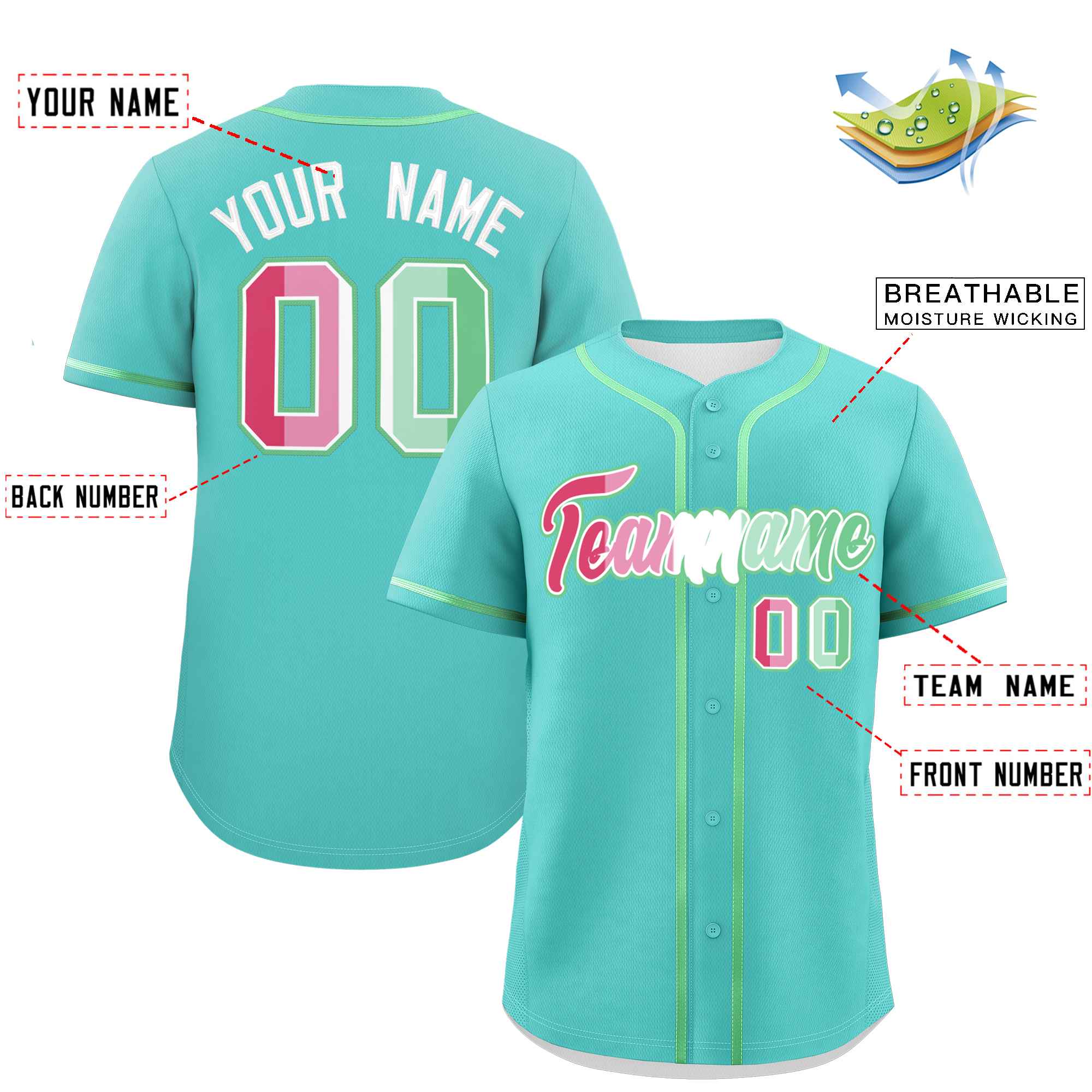 3D Custom baseb-all jersey