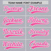 Custom Gray Pink Star Ribbing Authentic Baseball Jersey