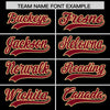 Custom Black Crimson Star Ribbing Authentic Baseball Jersey