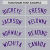 Custom Gray Purple Star Ribbing Authentic Baseball Jersey