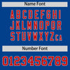 Custom Royal Red Star Ribbing Authentic Baseball Jersey