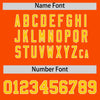 Custom Orange Gold Star Ribbing Authentic Baseball Jersey