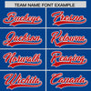 Custom Royal Red Star Ribbing Authentic Baseball Jersey
