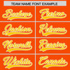 Custom Orange Gold Star Ribbing Authentic Baseball Jersey