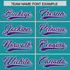 Custom Teal Purple Star Ribbing Authentic Baseball Jersey