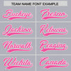 Custom Gray Pink Star Ribbing Authentic Baseball Jersey