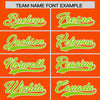 Custom Orange Neon Green Star Ribbing Authentic Baseball Jersey