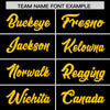 Custom Black Gold Star Ribbing Authentic Baseball Jersey
