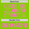 Custom Neon Green Pink Star Ribbing Authentic Baseball Jersey
