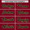 Custom Crimson Black Star Ribbing Authentic Baseball Jersey