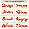 Custom Cream Red Star Ribbing Authentic Baseball Jersey