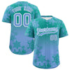 Custom Christmas Graffiti Pattern Authentic Baseball Jersey