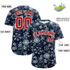 Custom Christmas Graffiti Pattern Authentic Baseball Jersey