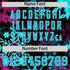 Custom Christmas Graffiti Pattern Authentic Baseball Jersey