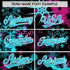 Custom Christmas Graffiti Pattern Authentic Baseball Jersey