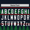 Custom Christmas Graffiti Pattern Authentic Baseball Jersey