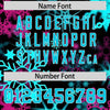 Custom Christmas Graffiti Pattern Authentic Baseball Jersey