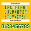 Custom Gold Kelly Green-White Classic Style Mesh Authentic Football Jersey