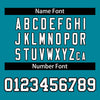 Custom Aqua White-Black Classic Style Mesh Authentic Football Jersey