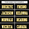 Custom Black White-Gold Classic Style Mesh Authentic Football Jersey