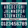 Custom Aqua Aqua Varsity Full-Snap Blade Pattern Raglan Sleeves Letterman Baseball Jacket
