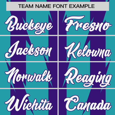 Custom Aqua Aqua Varsity Full-Snap Blade Pattern Raglan Sleeves Letterman Baseball Jacket