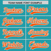 Custom Aqua American Flag Varsity Full-Snap Authentic Raglan Sleeves Letterman Bomber Jacket