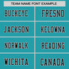 Custom Aqua Black Varsity Full-Snap Color Block Letterman Jacket