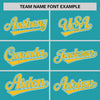 Custom Aqua Gold Varsity Full-Snap Color Block Letterman Jacket