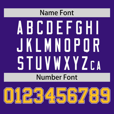 Custom Purple Gold Varsity Full-Snap Color Block Letterman Baseball Jacket