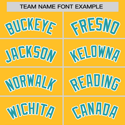 Custom Gold Aqua Varsity Full-Snap Color Block Letterman Baseball Jacket