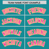 Custom Aqua Gold-Pink Gaglan Sleeve Gradient Varsity Full-Zip Letterman Bomber Jacket