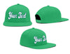 Custom  Kelly Green White-Green Casual Sport Baseball Cap