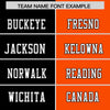 Custom Black Orange Personalized Split Two Tone Design Authentic Football Jersey
