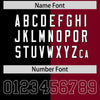Custom Black Red Personalized Split Two Tone Design Authentic Football Jersey