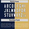 Custom Navy Khaki Personalized Split Two Tone Design Authentic Football Jersey