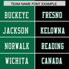 Custom Kelly Green Black Personalized Split Two Tone Design Authentic Football Jersey