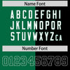 Custom Kelly Green Black Personalized Split Two Tone Design Authentic Football Jersey
