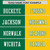 Custom Kelly Green Gold Personalized Split Two Tone Design Authentic Football Jersey