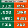 Custom Kelly Green Orange Personalized Split Two Tone Design Authentic Football Jersey